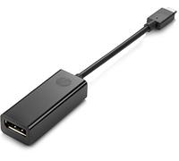 HEWLETT PACKARD HP USB-C N9K78AA - Adaptador de DisplayPort, Color Negro