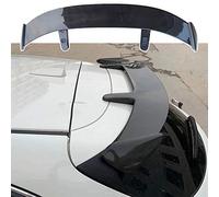 HEWXWX Alerón universal para coche con tapa trasera para SUV, embellecedor exterior de coche, alerones de ABS, 130 cm, sin necesidad de perforar/pegar, color negro