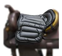 HEWXWX Silla de Montar Absorción de los Golpes y Engrosamiento, Almohadillas Blandas para el Asiento del Caballo Equipo de equitación Almohadillas de Montar del Oeste de la PU indoloras,Black