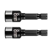 Hex Bit Socket Set - 2 Pieces Non-Magnetic Vehicle Repair Tool | Nut Driver Bit Socket Set with Chromium Vanadium Steel, Diy Tool for Enthusiasts, Mechanics, Bicycles, Electronics, Furniture