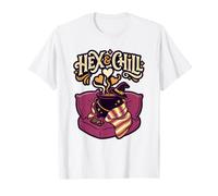 Hex & Chill Witchy Enthusiast Z Magic Relajación Halloween Camiseta
