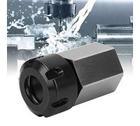 Hex Collet Chuck Er32um, portavasos de torno de CNC de acero al carbono, alta resistencia con una larga vida útil, sujeción rápida para máquinas CNC, color plateado, precisión de (YlwxzenithnMt-13)