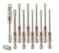 Hex Drill Bit -10 Pieces Power Tool Screwdriver Bit Set Magnetic Anti-Slip