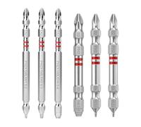 Hex Driver Bit Set, 6 piezas Magnetic Drill Tips Screwdriver Bits Tool | Juego de 6 piezas magnéticas, taladro de punta hexagonal, para reparación en casa