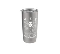 Hex: El patriarcado, bruja feminista, Halloween, gótico, pop art Vaso térmico de acero inoxidable de doble pared