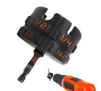 Hex Head Fastener Tool, Heavy Duty Drill Bit Nut Inserter, Portable Power Tool Attachment, Anti-Slip Design for Home Use, Technicians, Automotive Repairs, Construction Sites, Maintenance Tasks