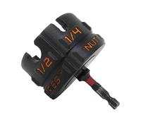 Hex Head Fastener Tool, Heavy Duty Drill Bit Nut Inserter, Steel Portable Attachment, No Slipping Maintenance for Home Technicians, Projects, Automotive, Construction, Repair, Assembly