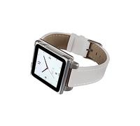 Hex hx1141-whte Vision Classic Leather Correa de piel Para iPod Nano 6, Blanco