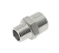 Hex Nipple Union SS304 Stainless Steel Pipe Fitting Connector Coupler water oil 1/8" 3/8" 1/2" 1" 1-1/2" Male to Male Thread(DN20)
