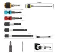 Hex Shank Driver Socket Adapter, Drive Drill for Cordless Drill,Screwdriver, Power (1 set (10pcs))