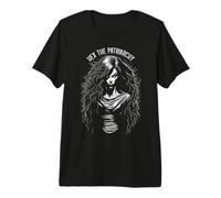 Hex The Patriarchy Halloween Feminista Bruja gótica Cabello Camiseta Premium