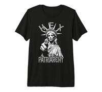 Hex The Patriarchy Zombie Liberty Feminista Halloween Gótico Camiseta Premium