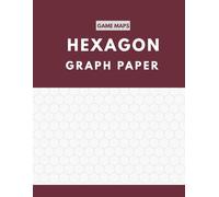 Hexagon Graph Paper for Game Maps: 6 mm Hex Grid Paper for RPG Maps, Tabletop Adventures and World Building | Large 8.5 x 11 Notebook