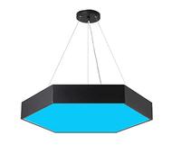 Hexagon LED Chandelier Indoor Decorations Pendant Light Personality Creative Adjustable Shops Living Room Ceiling Suspension Hanging Lamp Dining Rooms Droplight (Color : Solid - Blue Li
