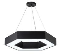 Hexagon LED Chandelier Indoor Decorations Pendant Light Personality Creative Adjustable Shops Living Room Ceiling Suspension Hanging Lamp Dining Rooms Droplight (Color : Hollow - Neutra