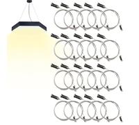 Hexagon Lights Suspension Wire, Led Panel Hanging Cord, Chandelier Wire Rope Kit, High Strength Mounting Accessory, Ideal for Restaurants, Hotel, Work, Bedroom,39.37x0.55x0.91 Inch