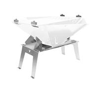 Hexagon Stand UP | Soporte de Seguridad para brasero | Ideal para Acampar, caravanas, el jardín o IR de Pesca | 100% Acero Inoxidable
