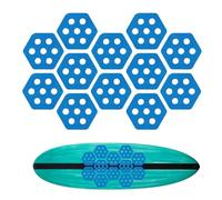 Hexagon Surf Traction Pads - 12 Pieces Anti-Slip Grip Durable Surfboard Accessory, Water Sports Supplies, Non-Skid Board Pad | Ideal for Beach Sea Fitness Fishing Skateboard