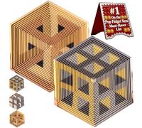 Hexagon Twist Illusion Fidget Toy, 3D Printed Sensory Star, Rotating Spiral for Stress & Anxiety Relief, Focus Aid for Adults & Kids, Hexagonal Decompression Rotating Spiral Desk Fidget Gift(B+C)