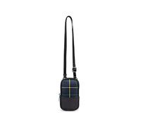 Hexagona-ACADEMY, Paris-Satchel-para Hombre-Colección ACADEMY-Verde-en nailon a cuadros-1 bandolera ajustable-Maletín-Maletín-Satchel-Bolso mensajero Hombre,Vert Academy,L:10xh:18xP:3 cm