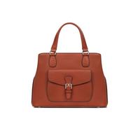 Hexagona - Bolso de mano con 2 asas de piel, correa ajustable, para mujer, colección Mirabelle, tierra, talla única