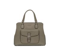 Hexagona - Bolso de mano con 2 asas de piel, correa ajustable, para mujer, colección Mirabelle, verde oliva, talla única