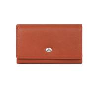 Hexagona - Cartera larga con 1 solapa RFID de piel - Compatible con tarjetas de crédito, CNI y permiso de conducción - para mujer - Colección Mirabelle, tierra, talla única
