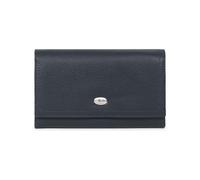 Hexagona - Cartera larga con 1 solapa RFID de piel - Compatible con tarjetas de crédito, CNI y permiso de conducción - para mujer - Colección Mirabelle, azul petróleo, talla única