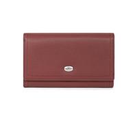 Hexagona - Cartera larga con 1 solapa RFID de piel - Compatible con tarjetas de crédito, CNI y permiso de conducción - para mujer - Colección Mirabelle, granate, talla única