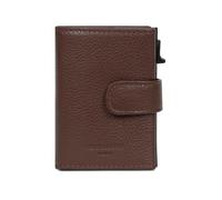 Hexagona - Funda tipo cartera para tarjetas de crédito para mujer - Colección Confort - Chocolate