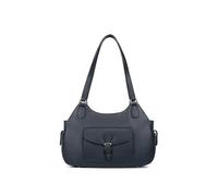 Hexagona Mirabelle - Bolso de hombro con 2 asas de piel, para mujer, colección Mirabelle, azul petróleo, talla única