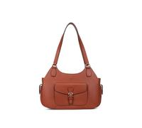 Hexagona Mirabelle - Bolso de hombro con 2 asas de piel, para mujer, colección Mirabelle, tierra, talla única