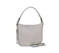 Hexagona Paris Mujer-Colección Sauvage Claro-en Piel de Vacuno Gorda y Flexible Maletín-Cartera Bandolera-Bolso Mensajero, Gris Clair, L : 30 x p : 12 x h : 25 cm