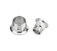 Hexagonal 1/4", 3/8", 1/2", 3/4", 1", 1-1/2", 2" BSPT rosca exterior x 1,3 cm, 3,8 cm, 5,1 cm, conector tri-abrazadera, tubo de conexión, acero inoxidable 304 316L, MQXFCZUX (DZ) N80 3