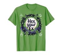 Hexagonal a tu ex: Corona iluminada por la Luna de la ruptura de Brujas Camiseta, Hombre, Hierba, L