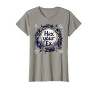 Hexagonal a tu ex: Corona iluminada por la Luna de la ruptura de Brujas Camiseta, Mujer, Pizarra, XS