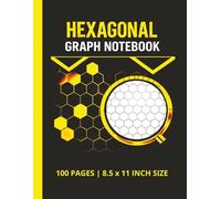 Hexagonal Graph Notebook: 8.5 x 11 Inch | 100 Pages | Small Hex Grid Paper for Engineering, Chemistry and Structured Design