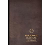 Hexagonal Graph Paper: Hexagon Grid Pattern Horizontally Aligned for Organic Chemistry. Draw Hex Structures and Mapping Tiles