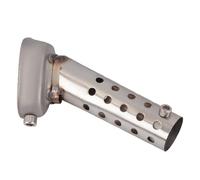 Hexágono Exhaust Muffler, resistente al agua para motocicletas, Powersports Muffler Pipe, 5 x 1,57 x 2,24 pulgadas Noise Reduction Exhaust for Motorbike and Racing Performance