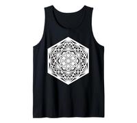 Hexágono Geometría Sagrada Patrón Geométrico Mandala Camiseta sin Mangas
