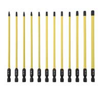 Hexágono magnético de 150 mm para Torx Bit Set 12PCS T7 a T40 con vástago de 1/4 pulgadas para taladros eléctricos y destornilladores neumáticos uso