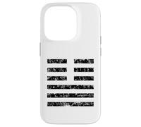 Hexagrama 11 "Paz (Vintage Negro) I Ching Carcasa para iPhone 14 Pro