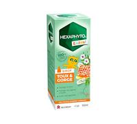 Hexaphyto | Jarabe para la tos y la garganta | Alivia la tos y protege contra irritantes | Protege las vías respiratorias | Miel de acacia, plátano y malvavisco | Sabor a miel | 150 ml