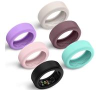 Hexasider Paquete de 6 fundas inteligentes para anillos inteligentes de 7 mm y 8 mm, funda de silicona antiarañazos para entrenamiento, gimnasio, protector de anillos inteligentes para mujeres y