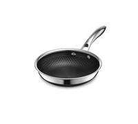 HexClad Sartén híbrida antiadherente de 7 pulgadas, mango que se mantiene fresco, apto para lavavajillas y horno, listo para inducción, compatible con todas las cocinas