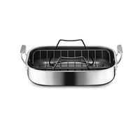 HexClad Sartén híbrida antiadherente pequeña con estante, apta para lavavajillas y horno hasta 482.2 °C, compatible con todas las cocinas