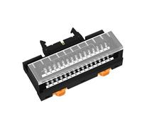 HEXEH Cable de extensión PLC30 de 6,35mm con paso de tornillo y placa de bloque de terminales de interfaz IDC30 de montaje en carril DIN y tornillo(Horizontal Type)