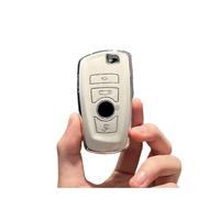 HEXEH Carcasa Llave TPU Funda Llave Control Remoto para Coche Cubierta Shell para 1 3 5 7 Serie X1 X3 X4 X5 F10 F15 F16 F20 F30 F18 F25 M3 M4 E34 Accesorios Casos Cubierta Llave Coche(White)