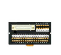 HEXEH Placa de bloque de terminales de cableado Módulo divisor DB44 Módulo de interfaz de montaje en carril DIN macho D-Sub DB44(HL-FX-DB44M-SP)