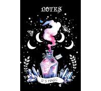 Hexen Zaubertrank Notizbuch I A5 I 15,2cm x 22,8cm I 9 x 6 I 100 Seiten punktkariert I für Studium Schule Tagebuch: in jeder Ecke eine spooky Illustration, Rückseite Cover Magische Alraune